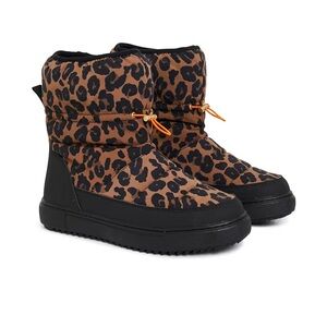 Never Fully Dressed Leopard Print Winter Boots